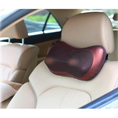 Массажная подушка для шеи и спины 8 шариков Massage pillow Роликовый массажер подушка для тела с ик подогревом Массажная подушка для шеи и спины 8 шариков Massage pillow Роликовый массажер подушка для тела с ик подогревом