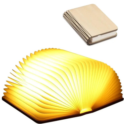 Нічник книга акумуляторний Folding Book Lamp настільний кольоровий світильник на магніті