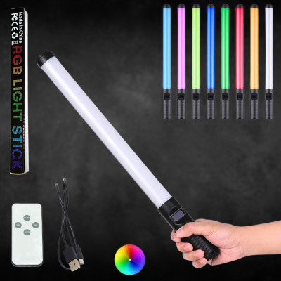 Лампа Led аккумуляторная жезл RGB Light Stick светодиодная разноцветная лампа палка с пультом для фото и видео Лампа Led аккумуляторная жезл RGB Light Stick светодиодная разноцветная лампа палка с пультом для фото и видео