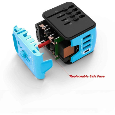 Універсальний мережевий USB-адаптер для подорожей і вдома Adapter Travel ORIGINAL, Перехідник для розеток Універсальний мережевий USB-адаптер для подорожей і вдома Adapter Travel ORIGINAL, Перехідник для розеток