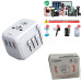 Универсальный сетевой USB адаптер для путешествий и дома Travel Adapter переходник для розеток Белый