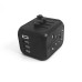 Універсальний мережевий USB адаптер для подорожей та дому Travel Adapter перехідник для розеток Чорний Універсальний мережевий USB адаптер для подорожей та дому Travel Adapter перехідник для розеток Чорний