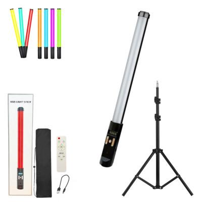 Лампа Led разноцветная меч RGB Light Stick с пультом и штативом 2м аккумуляторная лампа палка для фото и видео Лампа Led разноцветная меч RGB Light Stick с пультом и штативом 2м аккумуляторная лампа палка для фото и видео