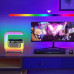 Нічник акумуляторний з бездротовим заряджанням годинником 15W G 3 RGB світильник колонка радіо Нічник акумуляторний з бездротовим заряджанням годинником 15W G 3 RGB світильник колонка радіо