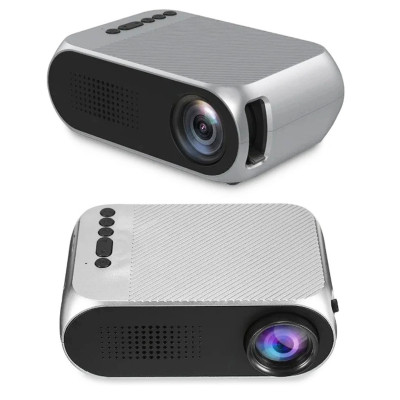 Портативний міні проектор Projector LED YG320 Mini сірий з динаміком для дому лед проектор кишеньковий домашній Портативний міні проектор Projector LED YG320 Mini сірий з динаміком для дому лед проектор кишеньковий домашній