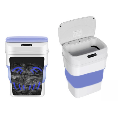 Мусорная корзина с сенсорным датчиком складное 8 л Мусорное ведро с автоматическим открытием ZSW L11