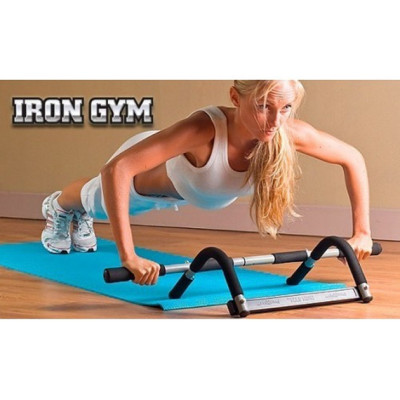 Домашний турник тренажер брусья в дверной проём Iron Gym 3в1 Айрон Жим Домашний турник тренажер брусья в дверной проём Iron Gym 3в1 Айрон Жим