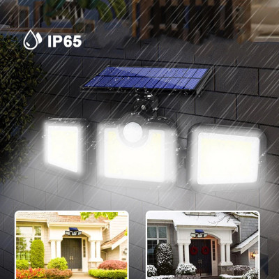 Уличный прожектор Split solar wall lamp NF 1725 Фонарь с датчиком движения и солнечной панелью