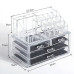 Акриловий органайзер з дзеркалом Універсальний бокс для косметики Cosmetic Storage Box Підставка для помад Акриловий органайзер з дзеркалом Універсальний бокс для косметики Cosmetic Storage Box Підставка для помад