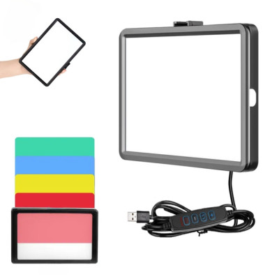 Світлодіодна лампа прямокутна Square Fill Light 15х10 см LED відеосвітло з кольоровими фільтрами для фото відео Світлодіодна лампа прямокутна Square Fill Light 15х10 см LED відеосвітло з кольоровими фільтрами для фото відео
