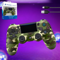 Джойстик геймпад DualShock 4 Green Camo бездротовий багатофункціональний контролер для PS4 камуфляж Джойстик геймпад DualShock 4 Green Camo бездротовий багатофункціональний контролер для PS4 камуфляж