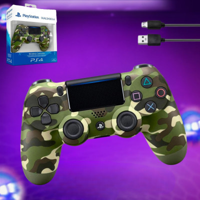 Джойстик геймпад DualShock 4 Green Camo бездротовий багатофункціональний контролер для PS4 камуфляж Джойстик геймпад DualShock 4 Green Camo бездротовий багатофункціональний контролер для PS4 камуфляж
