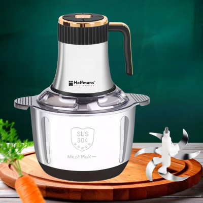 Универсальный измельчитель Hoffmans Electronics НМ-8848 с металлической чашей 5л электрический чоппер 1800Вт