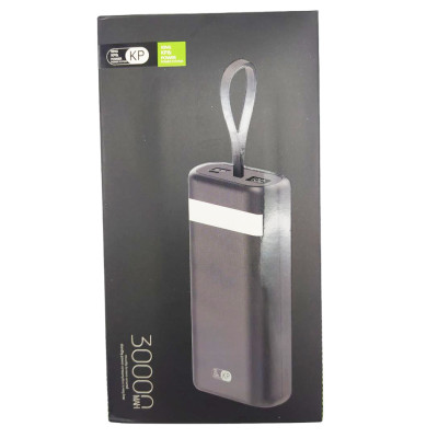 Повербанк KP 30000 mAh Power bank портативный зарядное устройство для телефона Micro USB Type C USB Lightning
