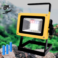 Акумуляторний переносний прожектор Led FloodLight 30W ручний світлодіодний ліхтар на підставці Акумуляторний переносний прожектор Led FloodLight 30W ручний світлодіодний ліхтар на підставці