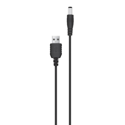 Кабель живлення дріт для WI-FI роутера 5V USB DC шнур від повербанку чорний