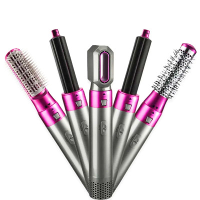 Фен щетка в подарочной коробке HAIR BRUSH 5 в 1 стайлер​​​​​​​ с насадками для завивки и укладки волос