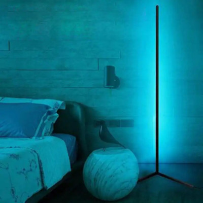 Світлодіодний кутовий RGB торшер підлоговий LED світильник збірної з пультом та регулюванням яскравості 150см Світлодіодний кутовий RGB торшер підлоговий LED світильник збірної з пультом та регулюванням яскравості 150см