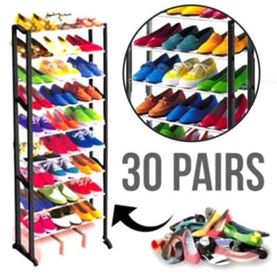 Полка складная для обуви Стеллаж стойка подставка пластиковая Amazing Shoe Rack Органайзер для вещей Полка складная для обуви Стеллаж стойка подставка пластиковая Amazing Shoe Rack Органайзер для вещей