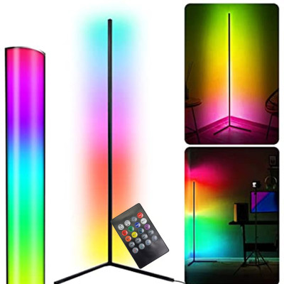 Угловой напольный RGB торшер светодиодный LED лампа с пультом светильник с регулируемой яркостью 130см сборной Угловой напольный RGB торшер светодиодный LED лампа с пультом светильник с регулируемой яркостью 130см сборной
