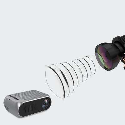 Портативний міні проектор Projector LED YG320 Mini сірий з динаміком для дому лед проектор кишеньковий домашній Портативний міні проектор Projector LED YG320 Mini сірий з динаміком для дому лед проектор кишеньковий домашній