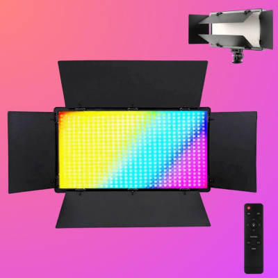 Прямоугольная цветная LED лампа U800 RGB портативный светодиодный видеосвет 29х17см для фото и видеосъёмок