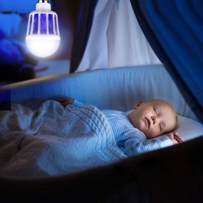 Лампа Світлодіодна від комарів Зап Лайт LED Лампочка знищувач комах 9W Антимоскітна Пастка Лампа Світлодіодна від комарів Зап Лайт LED Лампочка знищувач комах 9W Антимоскітна Пастка