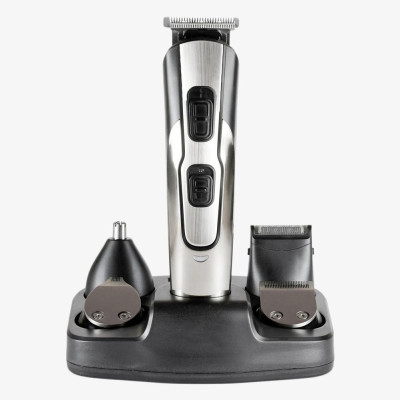 Машинка для стрижки волосся бездротова акумуляторна на зарядної станції Тример для носа 10в1 Geemy GM-592 Машинка для стрижки волосся бездротова акумуляторна на зарядної станції Тример для носа 10в1 Geemy GM-592