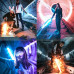 Лампа RGB разноцветная меч Led Stick палка РГБ для фото и видео Стик жезл для селфи и блогеров с пультом