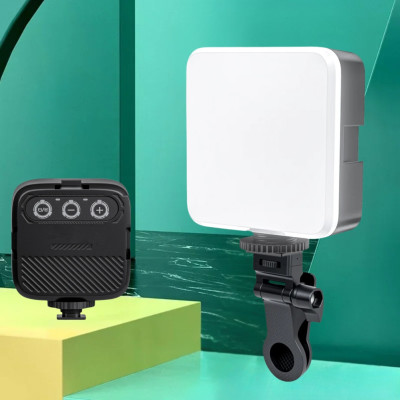 Накамерный беспроводной видеосвет LED Video Light M-88 аккумуляторная мини лампа с прищепкой для фото и видеосъёмки