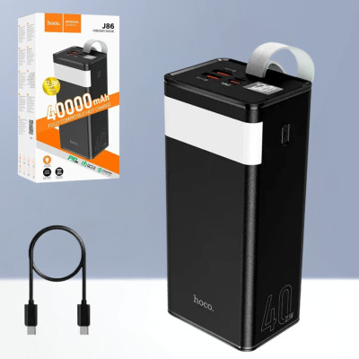 Повербанк 40000 mAh із швидкою зарядкою hoco J86 універсальний зарядний пристрій 22,5W USB Type-C micro USB
