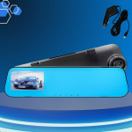 Автомобільний відеореєстратор у дзеркалі DVR СТ607 Екран 3.5