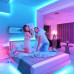 Светодиодная LED лента RGB 5 м силиконовая с пультом и переходником светодиодное освещение Светодиодная LED лента RGB 5 м силиконовая с пультом и переходником светодиодное освещение