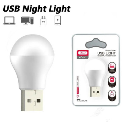 Usb лампа світлодіодна XO Y1 портативний міні світильник для повербанка ноутбука Usb лампа світлодіодна XO Y1 портативний міні світильник для повербанка ноутбука