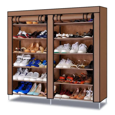 Тканевый шкаф складная полка для хранения обуви органайзер Shoe Cabinet каркасный стеллаж в прихожую Тканевый шкаф складная полка для хранения обуви органайзер Shoe Cabinet каркасный стеллаж в прихожую