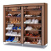 Тканевый шкаф складная полка для хранения обуви органайзер Shoe Cabinet каркасный стеллаж в прихожую Тканевый шкаф складная полка для хранения обуви органайзер Shoe Cabinet каркасный стеллаж в прихожую