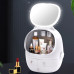 Органайзер для косметики с Led подсветкой и Сенсорным зеркалом белый бокс с защитой от влаги пыли W25
