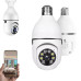 Поворотная IP камера в патрон 4МП WiFi Camera для видеонаблюдения дома со звуком и ночным видением