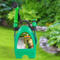 Садовий шланг 10м Hose Reel Set з котушкою та розпилювачем з 7 режимами поливальний шланг портативний Садовий шланг 10м Hose Reel Set з котушкою та розпилювачем з 7 режимами поливальний шланг портативний