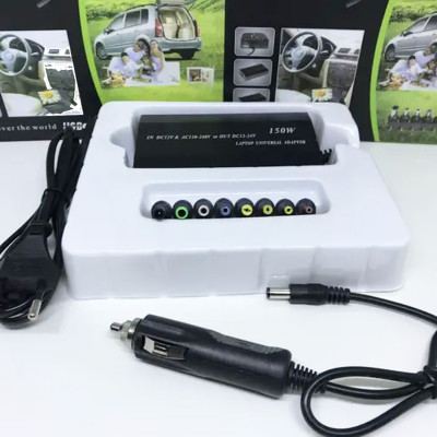 Зарядное устройство для ноутбука MY 120W универсальная зарядка блок питания от сети и прикуривателя 12-24В
