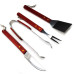 Набір приладів для барбекю і гриля 4 предмета BBQ 4 PCS Barbecue Set Інструменти для мангала гриля та барбекю Набір приладів для барбекю і гриля 4 предмета BBQ 4 PCS Barbecue Set Інструменти для мангала гриля та барбекю