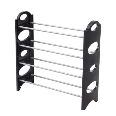 Органайзер полиця для взуття стелаж shoe rack складана стійка підставка чорна шафа для взуття Органайзер полиця для взуття стелаж shoe rack складана стійка підставка чорна шафа для взуття