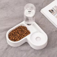Поилка для кошек и собак Миска для корма и воды двойная Pet Love Bowl Автопоилка для животных на подставке Поилка для кошек и собак Миска для корма и воды двойная Pet Love Bowl Автопоилка для животных на подставке