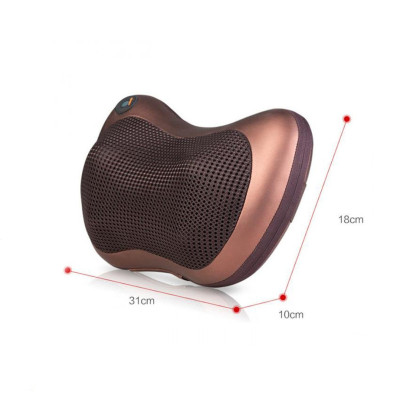 Массажная подушка для шеи и спины 8 шариков Massage pillow Роликовый массажер подушка для тела с ик подогревом Массажная подушка для шеи и спины 8 шариков Massage pillow Роликовый массажер подушка для тела с ик подогревом