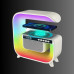 Нічник акумуляторний з бездротовим заряджанням годинником 15W G 3 RGB світильник колонка радіо Нічник акумуляторний з бездротовим заряджанням годинником 15W G 3 RGB світильник колонка радіо