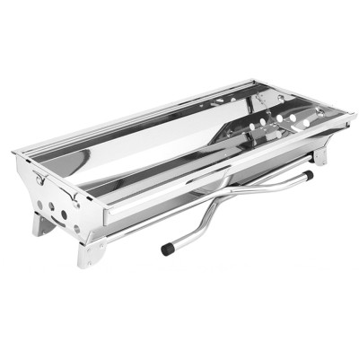 Переносний портативний мангал Компактний садовий для барбекю і гриля BBQ-5002 48х34х59 см для пікніка Переносний портативний мангал Компактний садовий для барбекю і гриля BBQ-5002 48х34х59 см для пікніка