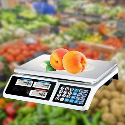 Електронні ваги на 40 кг Digital pricing scale з дисплеєм та розрахунком вартості акумуляторні Електронні ваги на 40 кг Digital pricing scale з дисплеєм та розрахунком вартості акумуляторні