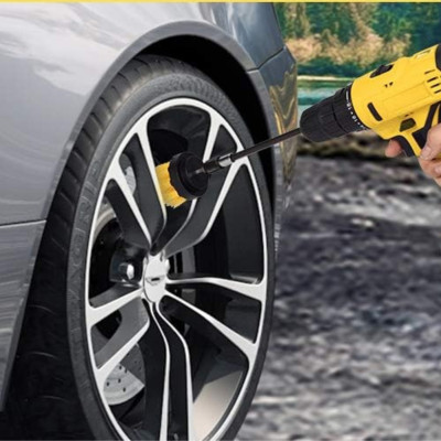 Набор щеток насадок на дрель Drill Brush для химчистки авто и уборки на шуруповерт Набор щеток насадок на дрель Drill Brush для химчистки авто и уборки на шуруповерт