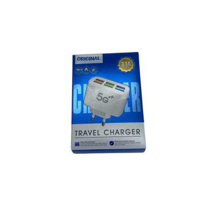 Сетевой адаптер питания TRAVEL CHARGER быстрая зарядка с подсветкой 3.1А на 6 usb Сетевой адаптер питания TRAVEL CHARGER быстрая зарядка с подсветкой 3.1А на 6 usb