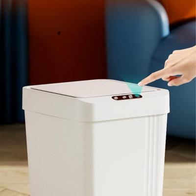 Відро для сміття з автоматичним датчиком руху 13л Smart Trash Barrel сенсорне з кришкою Відро для сміття з автоматичним датчиком руху 13л Smart Trash Barrel сенсорне з кришкою